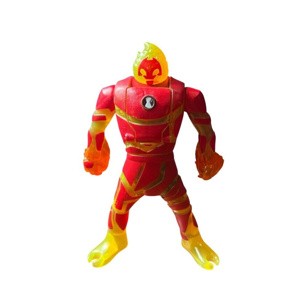 Ben 10 Ben to Heatblast 6.5" Figure – Transforming Cartoon Hero Toy